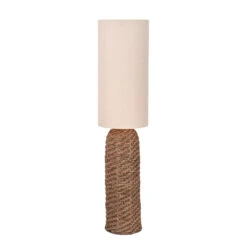 Andros Brown Woven Seagrass Floor Lamp With Cream Shade -Housingunits 55b8d51ab03880f65bbb872d58f0abc2
