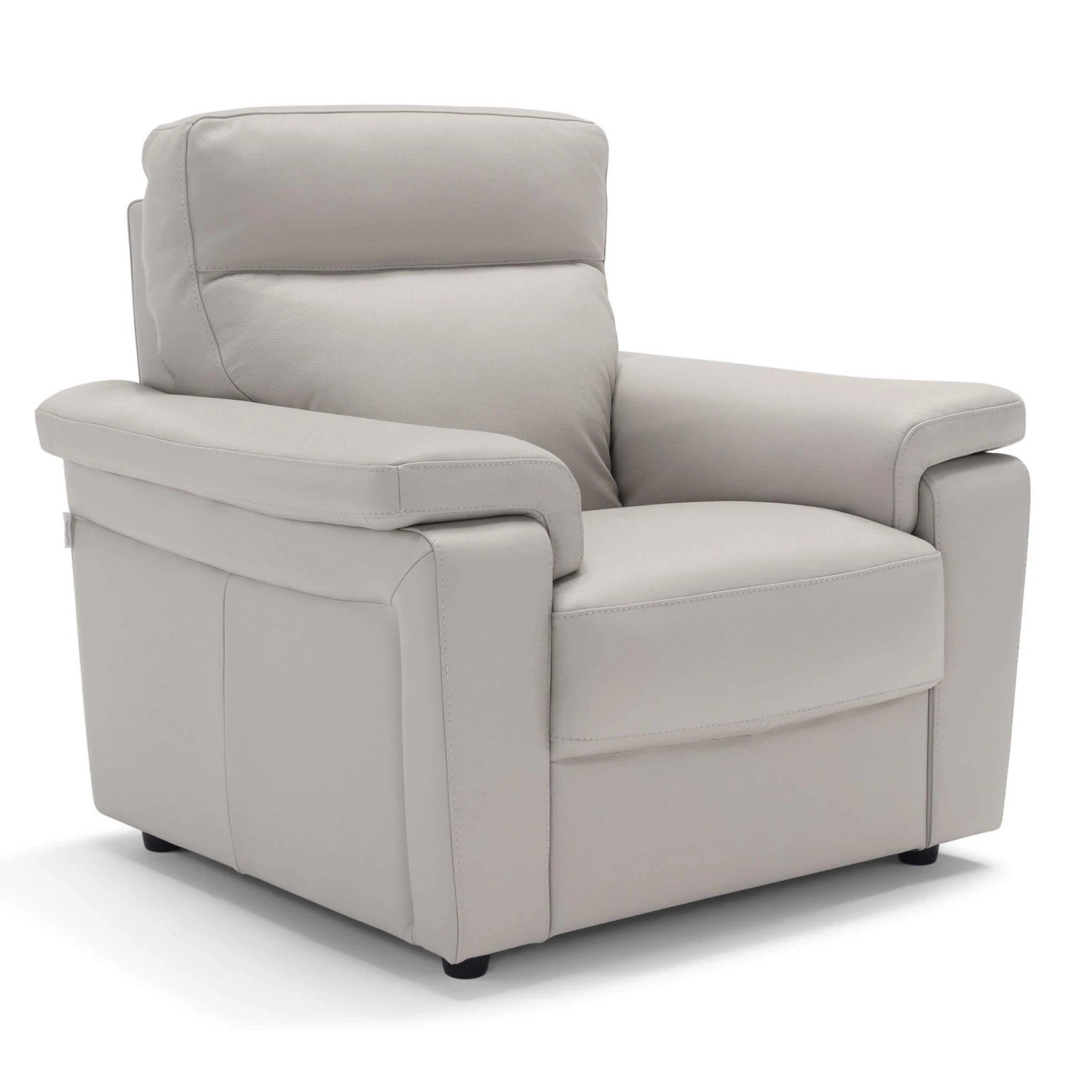 Avalino Stone Leather Armchair 2 Avalino Stone Leather Armchair - Image 2