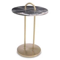 Eichholtz Zappa Black Marble Side Table