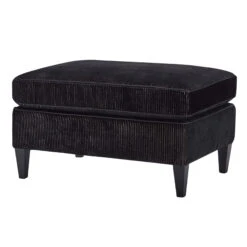 Duresta Gabrielle Kensington Noir Fabric Footstool -Housingunits 572713930d906486956c9d302b79a651