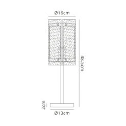 Alonza Polished Chrome & Clear Seeded Glass Table Lamp -Housingunits 5745ebe079523ae57fb45de0003c103c
