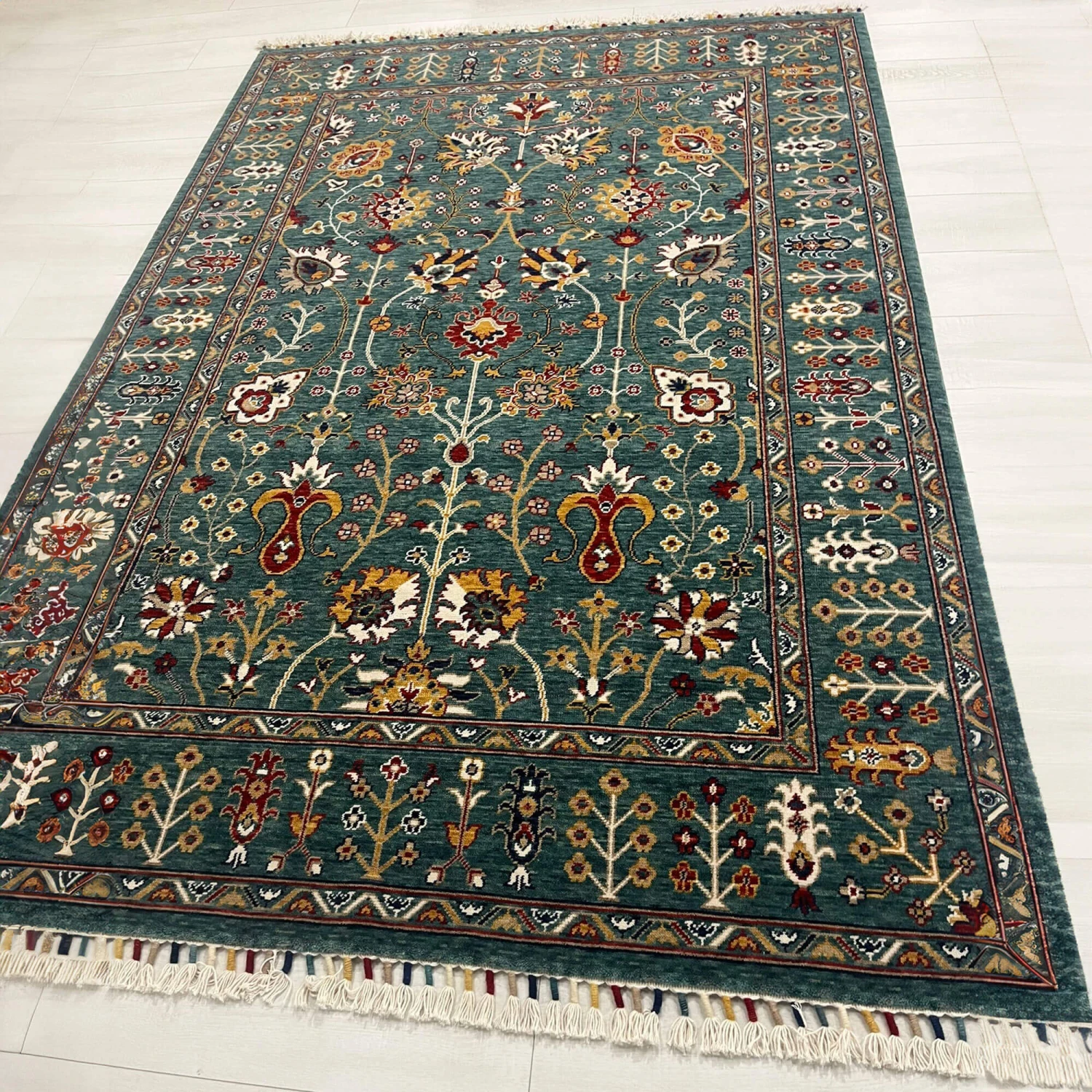 Amiri Green 200cm X 290cm Rug 4 Amiri Green 200cm X 290cm Rug - Image 4