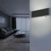 LED Slim Switched Mini Black Wall Light