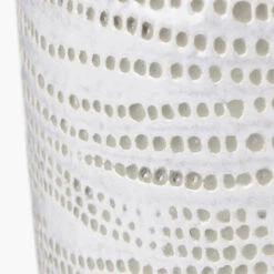 Alina White Dotted Terracotta Vase 5 Alina White Dotted Terracotta Vase -Housingunits 57bcc2fb985d664d87be4ca7ecb3c918