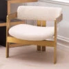Eichholtz Donato Brass And Boucle Accent Chair