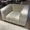 Cosima Cream Boucle Fabric Armchair