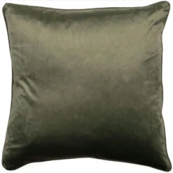 Luxe Olive Velvet Cushion
