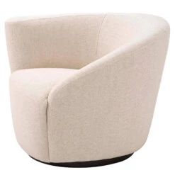 Eichholtz Colin Left Hand Swivel Chair In Pausa Natural Fabric -Housingunits 58ce48a7ca7bd0af4aad97ddc668ce15