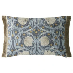 William Morris Pimpernel Ink Rectangular Cushion