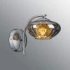 Jamie Polished Chrome & Smoked Wall Light