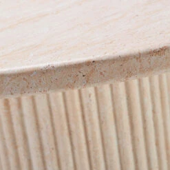 Albana 120cm Round Travertine Effect Dining Table & 4 Comfort Mink Dining Chairs -Housingunits 5a273c4515e9c36fd1fc525743e102b8