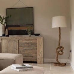 Rope Knot Floor Lamp & Shade