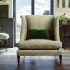 John Sankey Boodle Wiggle Emerald Fabric High Back Chair