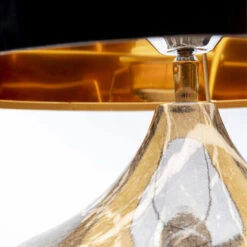 Mamo Deluxe Grey Table Lamp With Black Shade -Housingunits 5baf0c50b46990be39f7a855d8550933