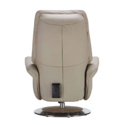 Himolla Lupo Medium Cream Leather Electric Recliner Chair -Housingunits 5bc00a2ca825eb38fc5b38140ab7b089