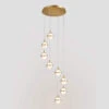 Evenaar Antique Gold 8 Light Cluster Pendant