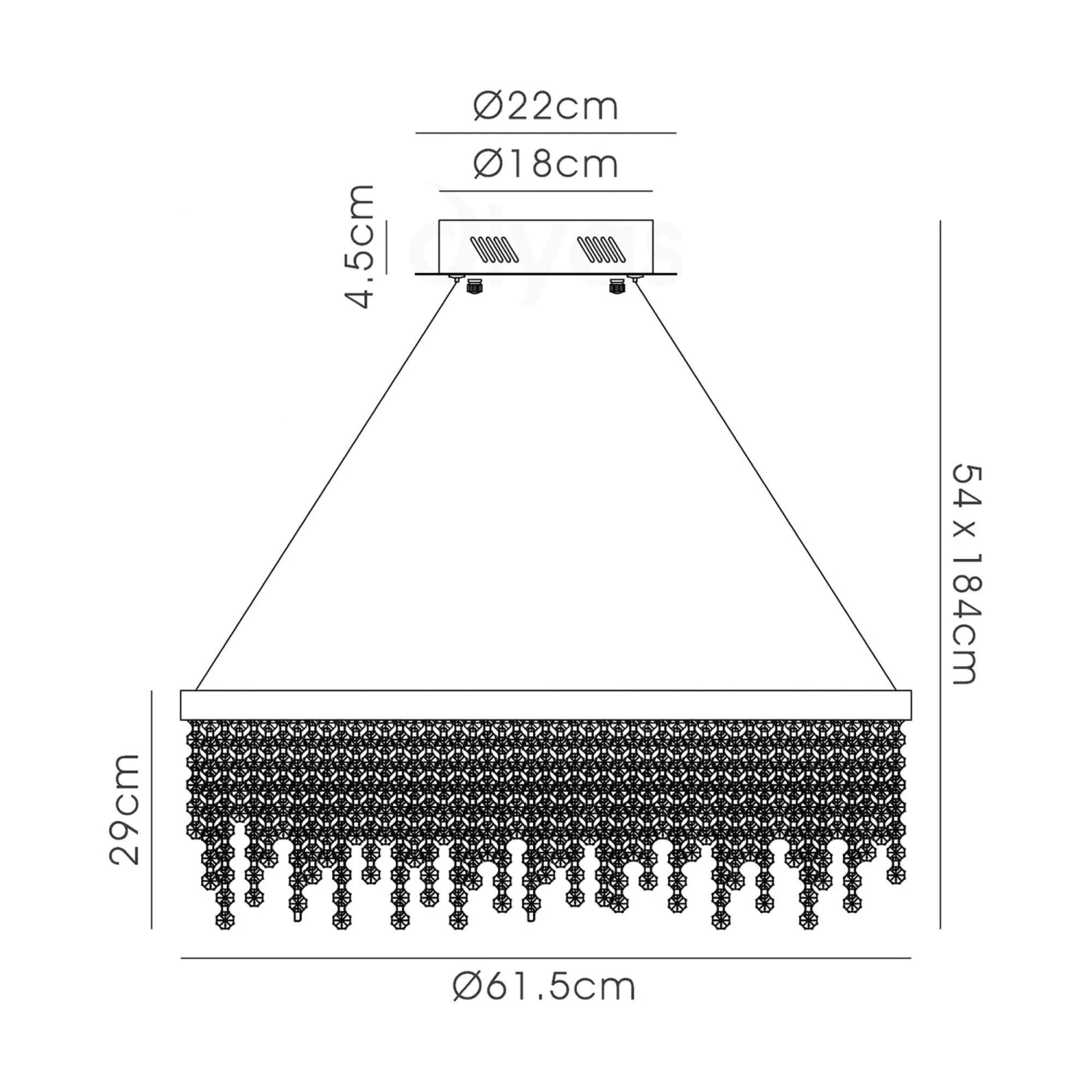 Rowen French Gold Crystal Pendant Light 8 Rowen French Gold Crystal Pendant Light - Image 8