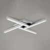 Folley Chrome 4 Light Flush Ceiling Light
