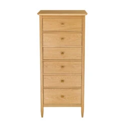 Ercol Teramo Oak 6 Drawer Tall Chest