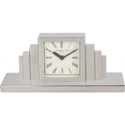 Plaza Nickel Mantel Clock