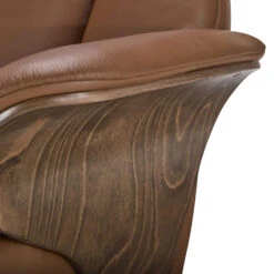 Stressless Adam Leather Recliner Chair In Velaro Dark Caramel With Walnut Base -Housingunits 5ed1760bd0114a1b0ff70b23278e85c8