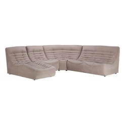 Relaxa Beige Fabric Electric Recliner Chaise Sofa