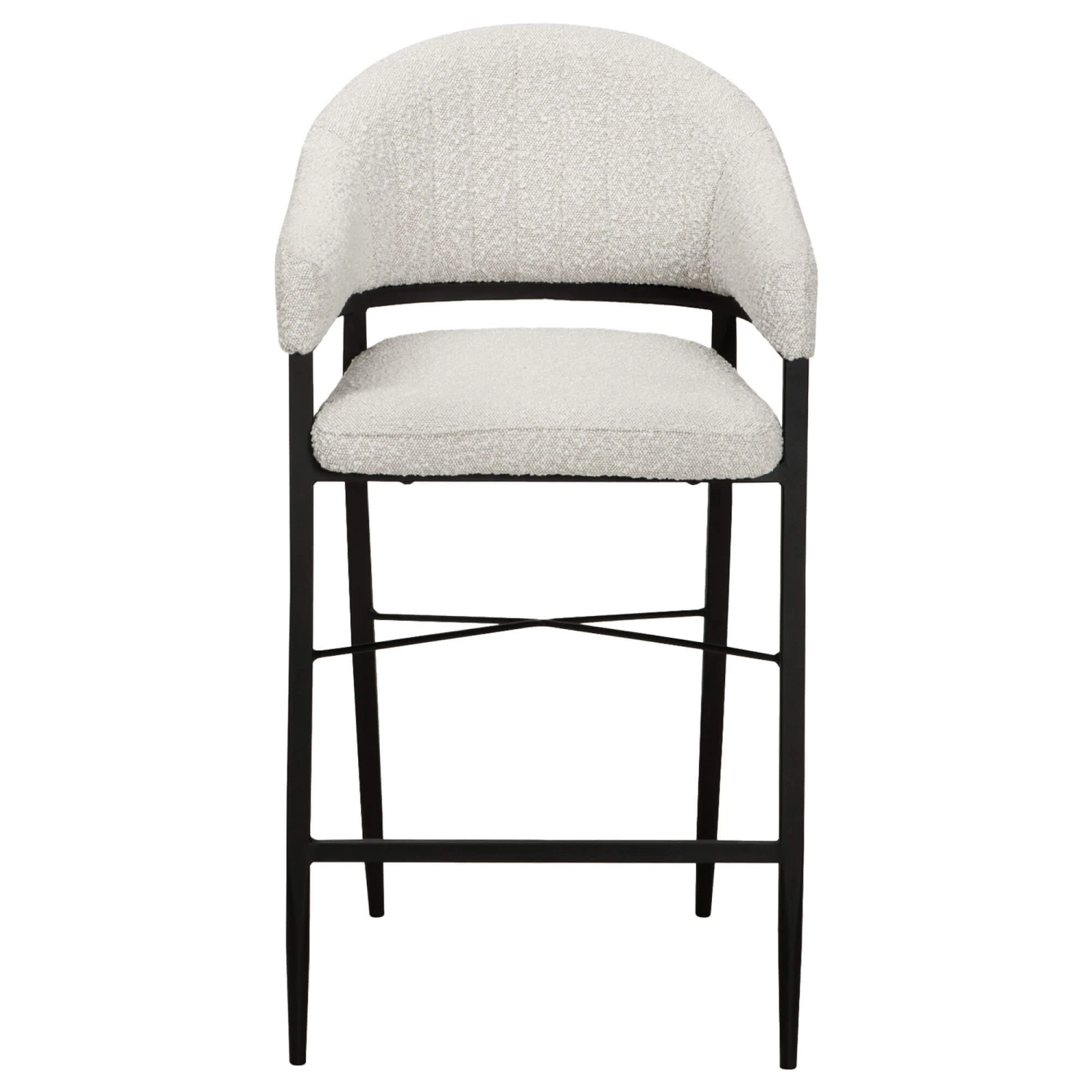 Rosita Cream Boucle Fabric Counter Bar Stool 1 Rosita Cream Boucle Fabric Counter Bar Stool