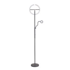 Vague Dark Grey Uplighter & Reading Light Floor Lamp -Housingunits 60459323a898b4cd0bcfd2e3a352f53b