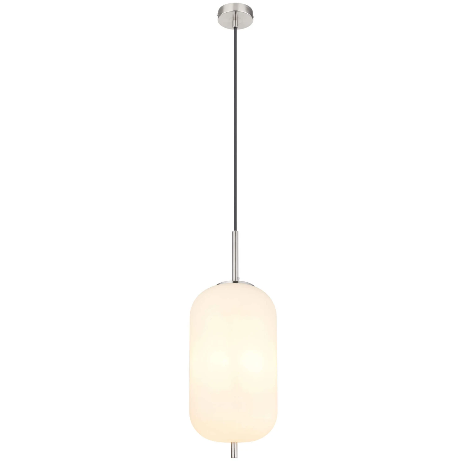 Winston Nickel & Opal Oblong Pendant Light 3 Winston Nickel & Opal Oblong Pendant Light - Image 3