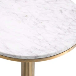 Eichholtz Tavolara White Marble And Vintage Brass Side Table -Housingunits 613c990dd9e6cf2739b48805d14497b4 1