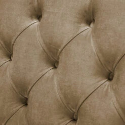 Jacob 200cm Taupe Velvet Button Back Bench -Housingunits 616f155b4100ef61c4fdd803395e2157
