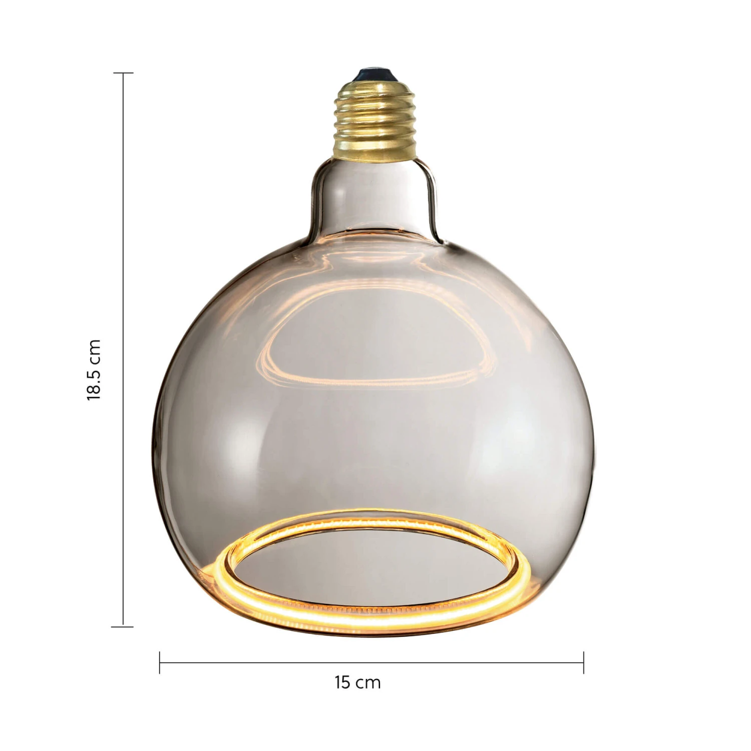 Aura Smoked Glass LED 15cm Sphere Bulb 3 Aura Smoked Glass LED 15cm Sphere Bulb - Image 3