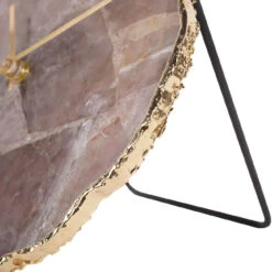Dusky Agate 20cm Mantel Clock -Housingunits 63a113f7c5f7325681b45a33169c3bb1
