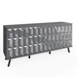 Frank Olsen Elevate Grey LED & Wireless Charging Sideboard -Housingunits 63d377972ad873a4943ead0f74183550