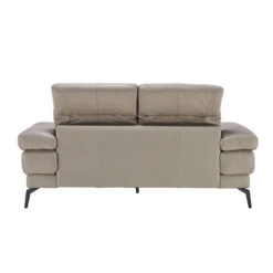 Natuzzi Editions Dado Stone Grey Leather 2 Seater Sofa -Housingunits 63f3a4d886c8cfccf663861b19056837
