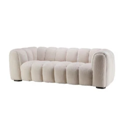 Durante Cream Boucle Fabric Sofa -Housingunits 646b52626c366370451a73c6a4d4d11e