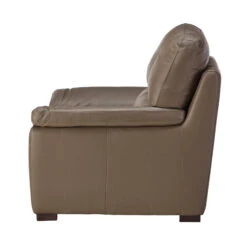 Matera Fango Taupe Leather Armchair -Housingunits 6538872e50c0c13741aef2c66de463a9
