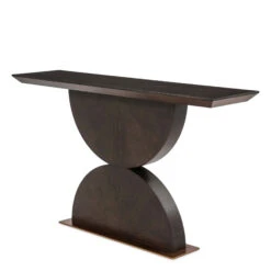 Eichholtz Spring Mocha Oak Veneer Console Table -Housingunits 65f51e703ae364a0d33a99b941db7ab9