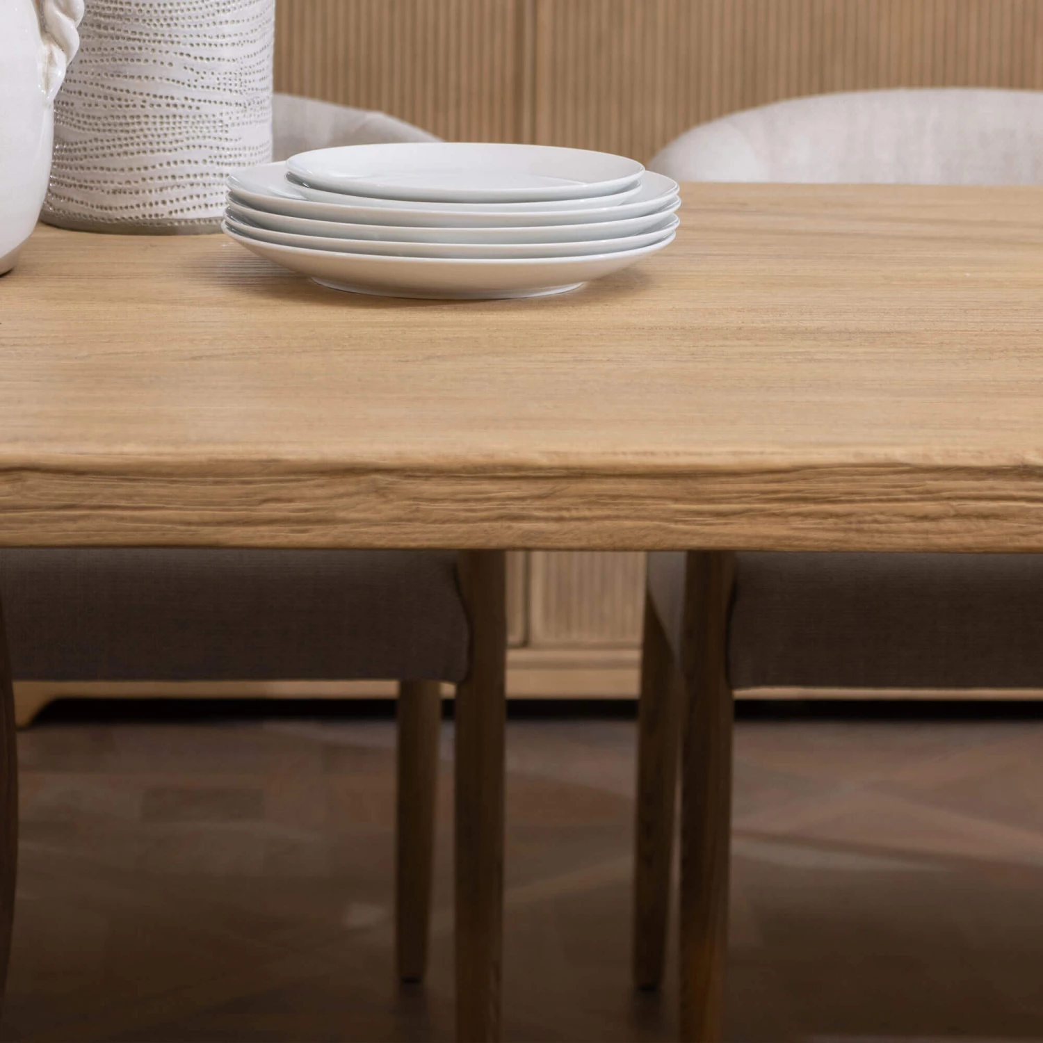 Linea 240cm Elm Wood Dining Table 9 Linea 240cm Elm Wood Dining Table - Image 9