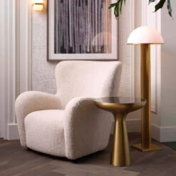 Eichholtz Svante Large Chair In Brisbane Cream Fabric