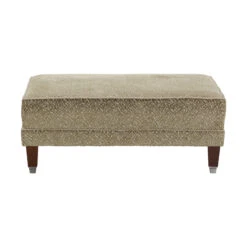 David Gundry Hoxton Camino Dot Sage Fabric Footstool