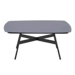 Coppa 83cm Anthracite & Slate Frost Glass Coffee Table
