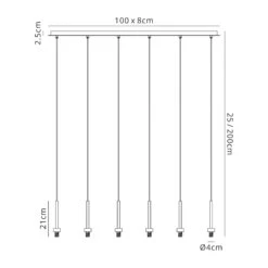 Delia Polished Chrome 6 Light Bar Pendant With Opal & Clear Glass Shades -Housingunits 680118ab3c83cdca1a6d038b683ed809