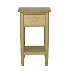 Ercol Teramo Oak 1 Drawer Compact Bedside Table -Housingunits 691786083feef517f0102c7c940dd29f