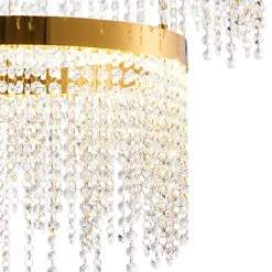 Rowen French Gold Crystal 2 Tier Pendant Light -Housingunits 695eeba39c723ee2b55ec45792af451f 1
