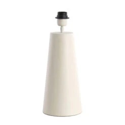 Conical Matt Cream 35cm Table Lamp Base