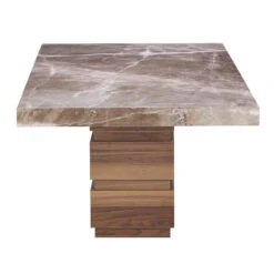 Goya 200cm Brown Marble Dining Table -Housingunits 6a5dcf82418cd61df80cf7bf266bb825
