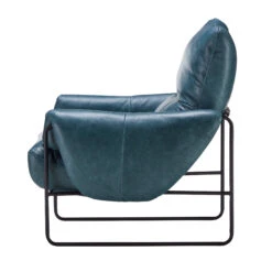 Bronx Blue Leather Lounge Chair -Housingunits 6a75c217a4485f7b6bceb28f2e934bd2