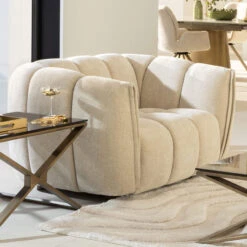 Claudia Cream Fabric Armchair -Housingunits 6ba2df768d86b36d31d28be5b8444bdb