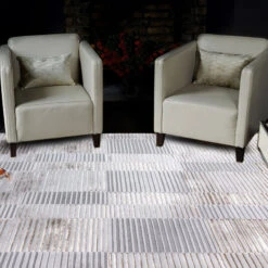 Aurora Ripple Grey 160cm X 230cm Rug